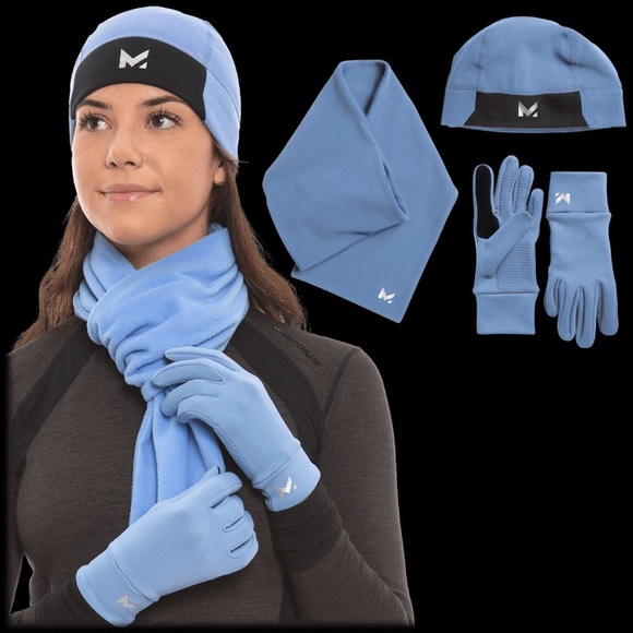 RadiantActive Accessories - Mission RadiantActive 3-Piece Beanie/Scarf /Glove
